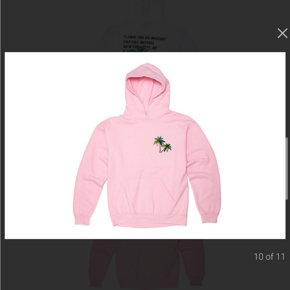 Gallery Dep. Virgil Abloh & Cha Cha Matcha Pink Hoodie. Size M - Picture 2 of 8